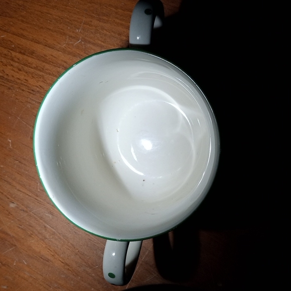 Vtg 70s Spode Christmas Tree mug S3324L England white porcelain euc - Picture 6 of 6